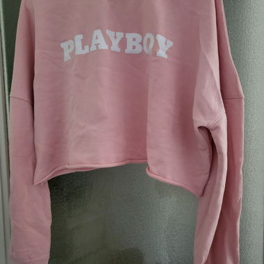 Maglioncino crop top rosa - Playboy
