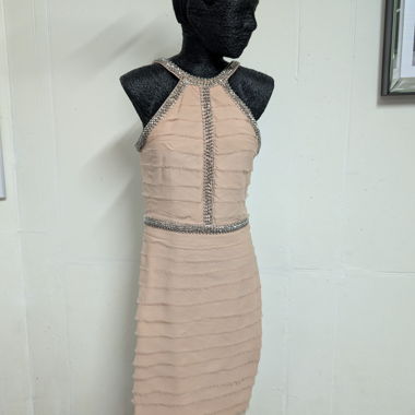 Abito rosa con strass Rachel Gilbert