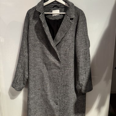 Cappotto al ginocchio a quadri H&M