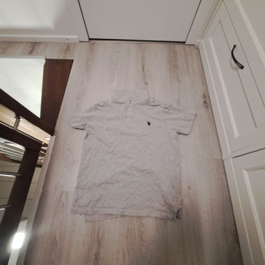 Grey Polo Shirt with Logo