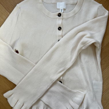 Gilet en maille beige
