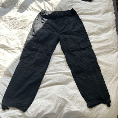 black cargo pants
