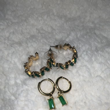 Ohrring Set Grün