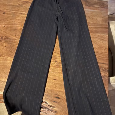 Pantalon large à rayures