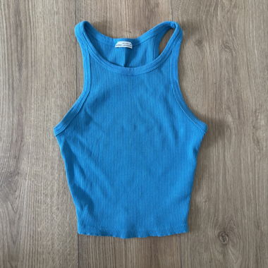 Top Bershka blu, taglia S