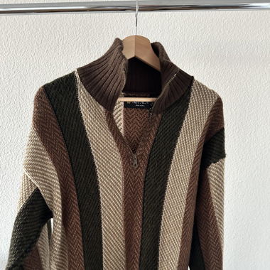 Zip Pulli aus Babyalpaca Wolle
