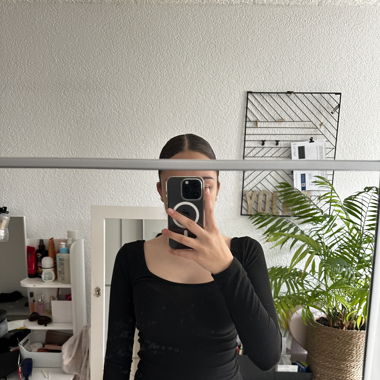 Crop top basic noir 