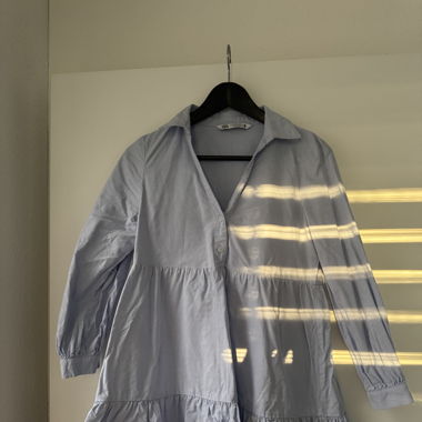 Zara Light Blue Shirt Dress