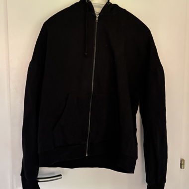 Veste à capuche noire Even&Odd