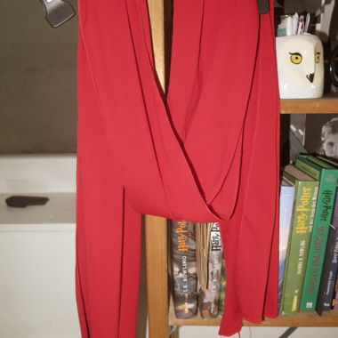 Roter Vintage Schal