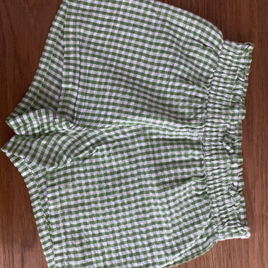 Pantaloncini per bambini a quadretti Gingham