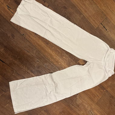 Weisse Leinenhose