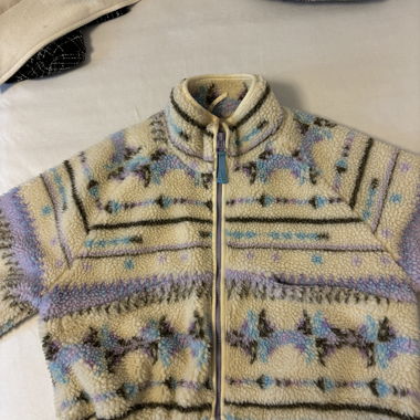 Farbe Flauschige Jacke