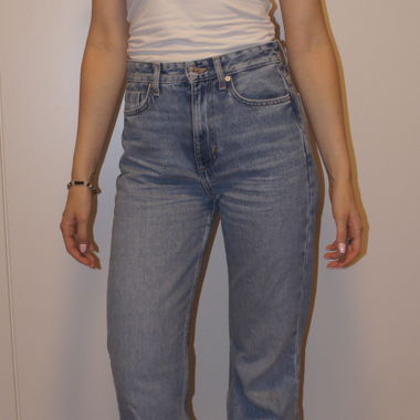 Jean évasé taille haute