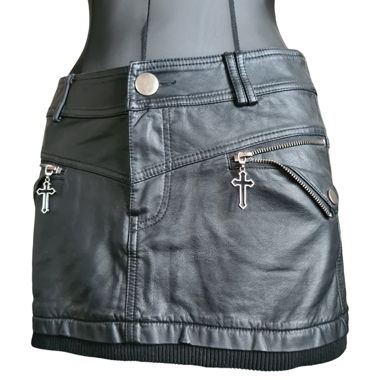 Set of 2 Faux Leather Mini Skirts Ruby Tuesday