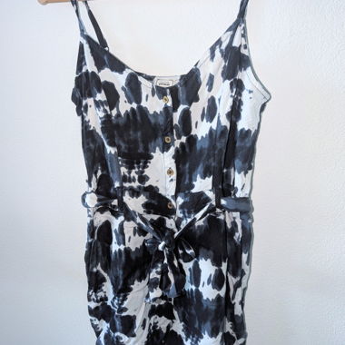 Pimkie combishort con motivo nero, blu e bianco