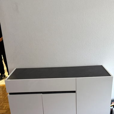 Sideboard white anthrazit cm120 x 43