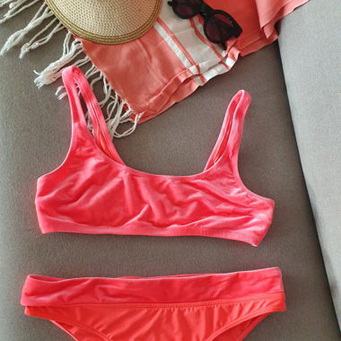 Samt Bikini Pink Peach