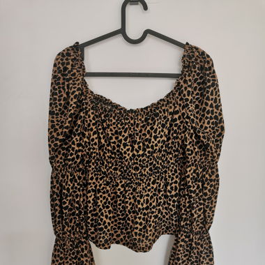 Bluse in Leoprint