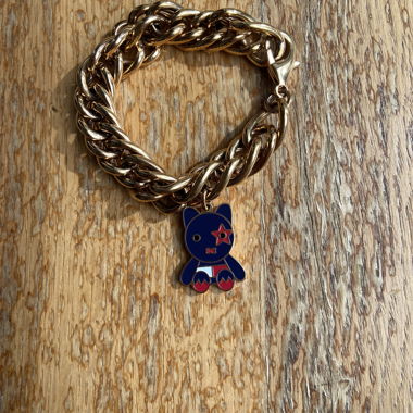 Goldkettchen-Armband mit Anhänger