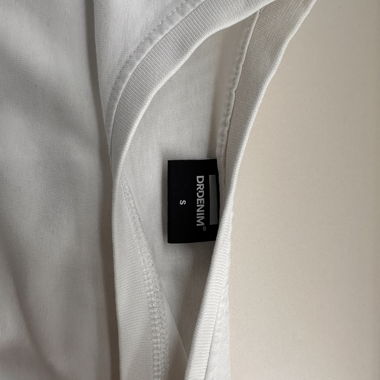 DENIM white cropped T-shirt Size S