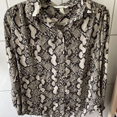 H&M Bluse in Animalprint Gr 36 neu