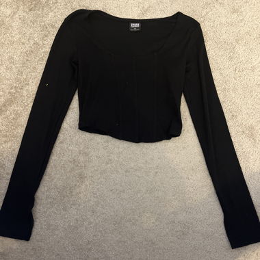 Urban Classics Crop top a maniche lunghe