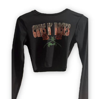 lang arm cropped top