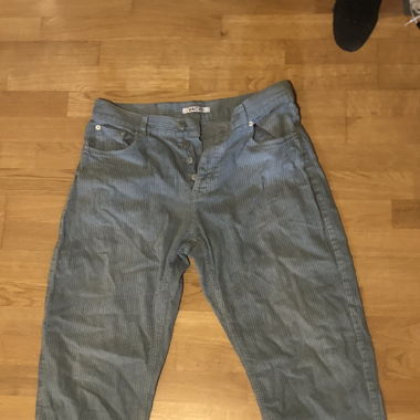 Pantaloni in velluto a coste VACID – Azzurro chiaro – Taglia L