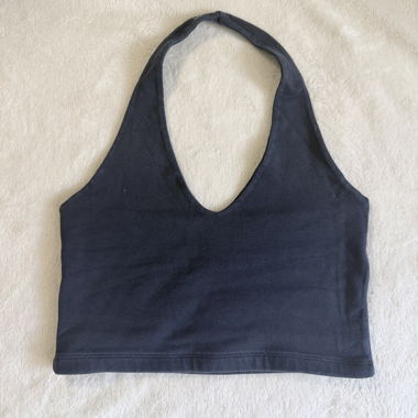 Dark Blue Neckholder Top