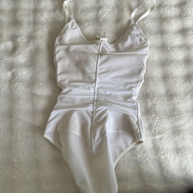 Body bianco con spalline