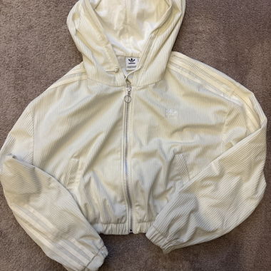 Adidas veste à capuche couleur crème