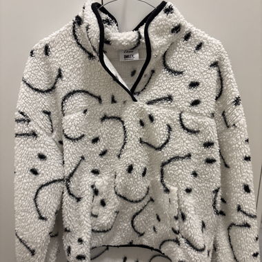 Smiley-Fleece-Hoodie