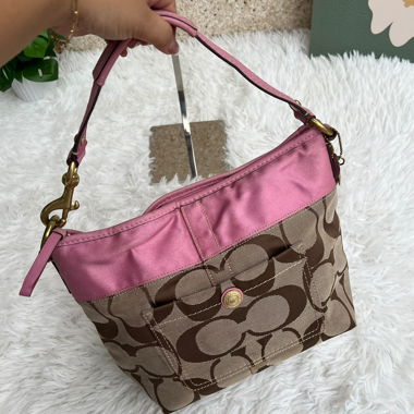 Coach Schultertasche rosa, medium size