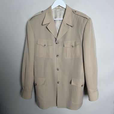 Beige Safari-Jacke