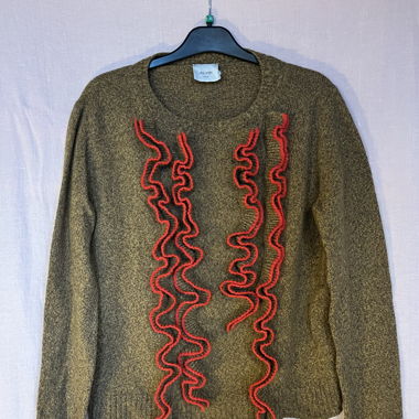 Pullover Wolle Rüschen Alysi
