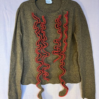 Pullover Wolle Rüschen Alysi