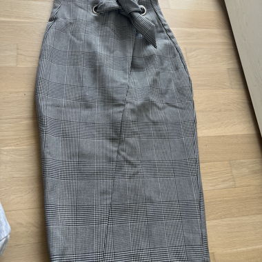 Jupe portefeuille à carreaux