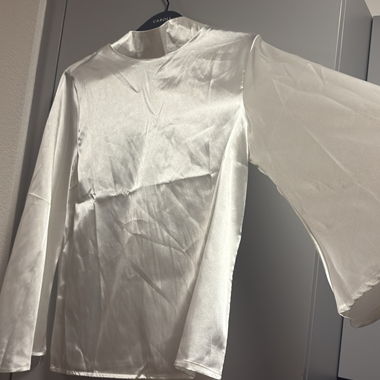 Blouse satin ivoire