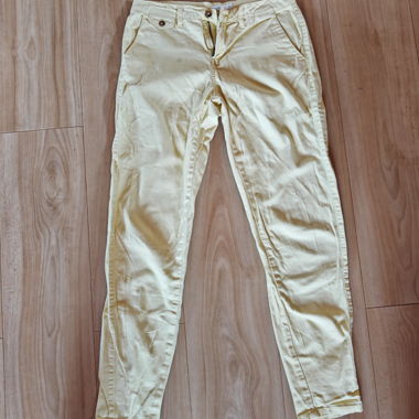Pantalon chino jaune Calliope