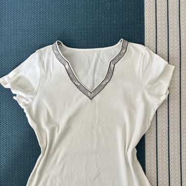 Shirt with V-neck