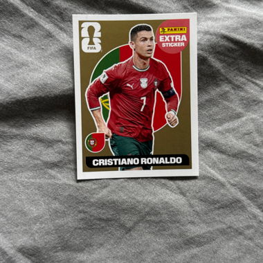 Autocollant FIFA Panini Cristiano Ronaldo or