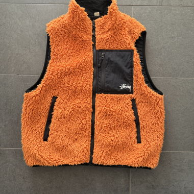 Gilet polaire réversible Stussy orange