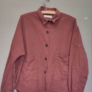 Loose-fit TWOTHIRDS jacket in old pink, Twothirds