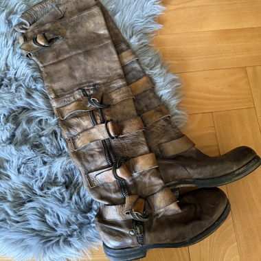 Nylo-Lederstiefel