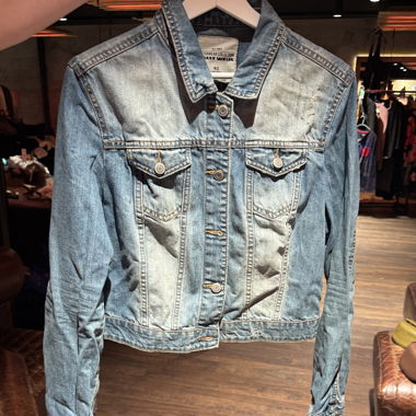 Veste en jean bleue