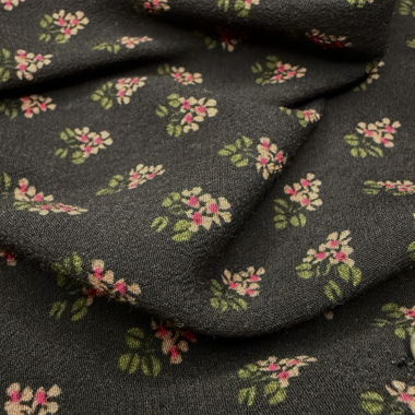 bric-a-brac - Hübsche graue und rosa Blumenbluse