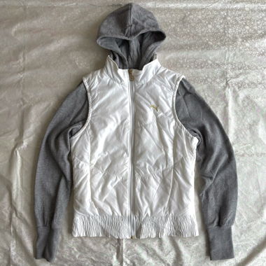 Puma 2011 snow white puffer vest/long sleeve