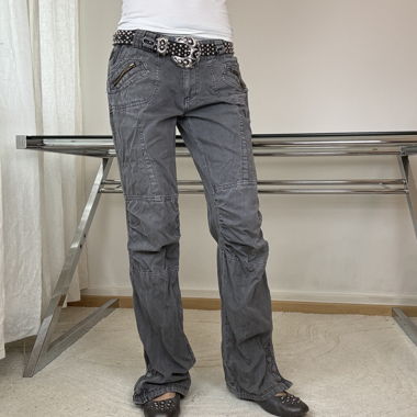 Pantaloni cargo grigi Blind Date
