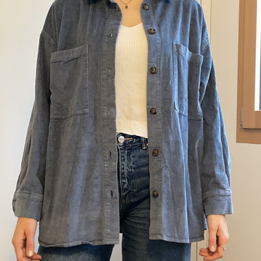 Camicia in velluto a coste